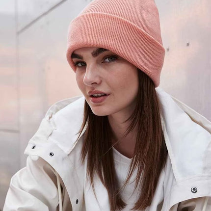 Embroidered DUCK Beanies, Mallard Duck Design Wildlife Winter Caps, Double Layer Knit Cuffed Unisex Comfort Color Beanie,