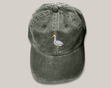 Goose Embroidery Design Vintage Hat, Cowboy Hat Goose Unisex Baseball Cap, Cool Goose 100 Cotton Vintage Style Bird Hat,