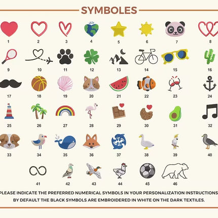 Personalised Symbols Baseball Cap, Embroidered Flamingo Bird Heart Fish Lots of Symbols Custom Hat, Unisex Cap, Bachelorette Beach Party Hat