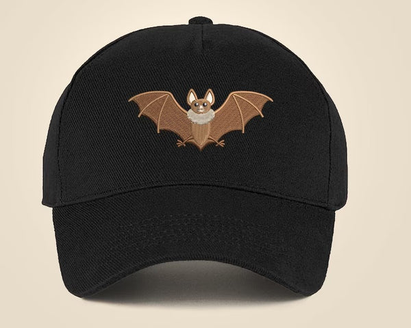 Bat Embroidered Cap, Comfort Colors Baseball Hat, Summer Season Fitted Snapback Cap, 100 Cotton Wildlife Cool Dad Sun Hat, Animal Lover Gift