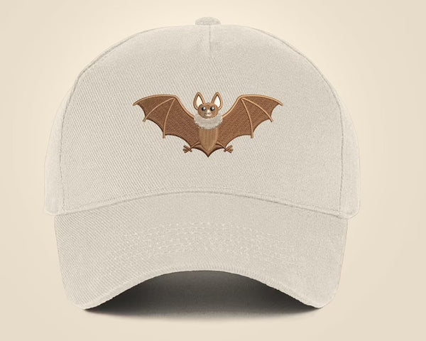 Bat Embroidered Cap, Comfort Colors Baseball Hat, Summer Season Fitted Snapback Cap, 100 Cotton Wildlife Cool Dad Sun Hat, Animal Lover Gift
