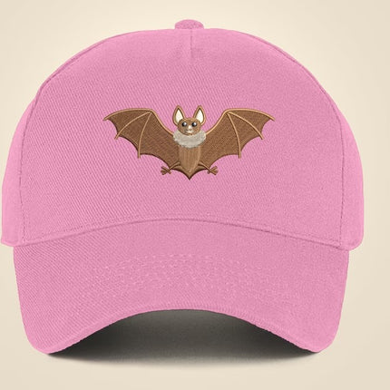 Bat Embroidered Cap, Comfort Colors Baseball Hat, Summer Season Fitted Snapback Cap, 100 Cotton Wildlife Cool Dad Sun Hat, Animal Lover Gift