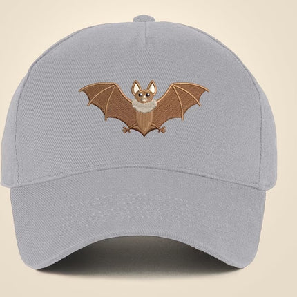 Bat Embroidered Cap, Comfort Colors Baseball Hat, Summer Season Fitted Snapback Cap, 100 Cotton Wildlife Cool Dad Sun Hat, Animal Lover Gift