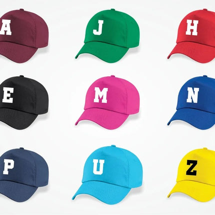 Custom Baseball Kids Cap, Personalised Initial Name Printed Hat, Custom 5 Panel Snapback Cap, Truckers Unisex Sun Hat, Kids Birthday Present