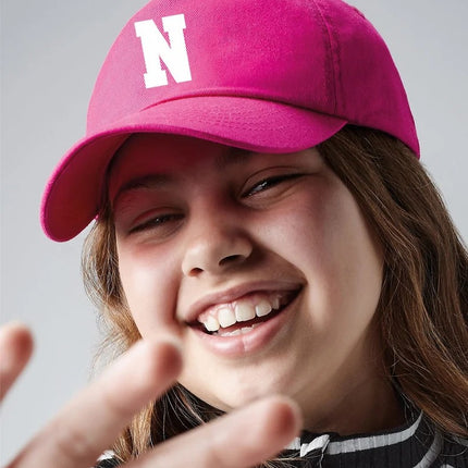 Custom Baseball Kids Cap, Personalised Initial Name Printed Hat, Custom 5 Panel Snapback Cap, Truckers Unisex Sun Hat, Kids Birthday Present