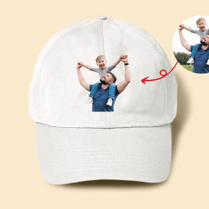 Custom Photo Baseball Caps, Personalised Image Printed Trucker Hat, Comfort Colors Unisex Sun Hat, Vaccation Matching Birthday Unique Gifts