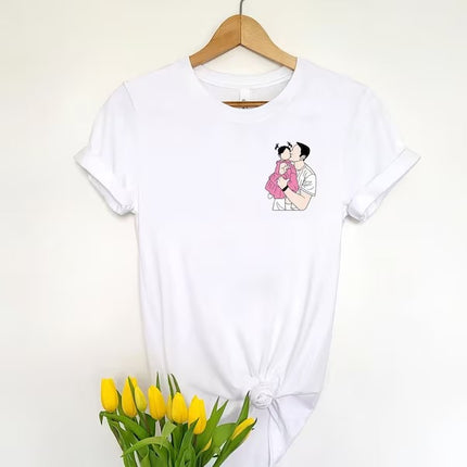 Personalized Dad Portrait from Photo T-Shirts, Perfect Father’s Day Gift