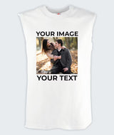 Personalised Couple Photo Tank Top, Custom Photo & Text Printed Vest, Your Own Text/Design Here Tank Top, Customised Vest, Best Gift for Her