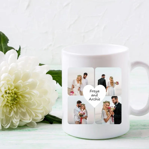 Personalised Photo Mug, Custom Photo College Mug, Couple & Family Memories Printed Cup, Ceramic Coffee Mugs, Unique Birthday Gift for Him