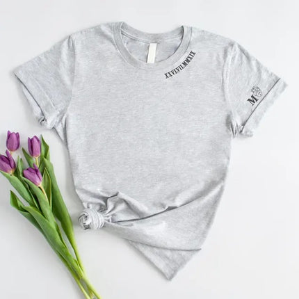 Custom Roman Numeral Date Shirt, Embroidered Special Anniversary Date Shirt, Personalised Initial Couple Matching Tops, Newlywed Couple Gift