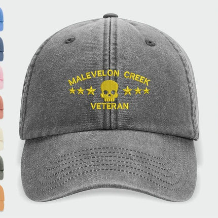 Malevelon Creek Veteran Hat, Vintage Hat, Embroidered Cap, Cool Hat, Sun Hat, 100 Cotton Comfy Headwear, Unique Gifts Adjustable Easy Strip