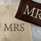 Embroidered Mr & Mrs Sweater, Personalised Wifey/Hubby Name Crewneck Sweatshirt, Custom Special Date on Sleeve Jumper, Wedding Day Gifts