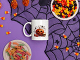 Vintage Pumpkin Mugs, Creepy Halloween Pumpkin Printed Coffee Mug, Scary Halloween Ceramic Cups, Fall Ice Coffee Mugs, Halloween Party Gifts