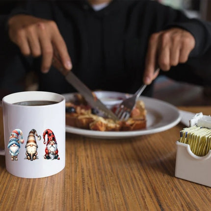 Gnome Halloween Printed Mugs, Cute Halloween Gnomes Trio Tea Mug, Gnome Lover Halloween Cups, Spooky Season Fall Coffee Mugs, Halloween Gift