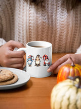 Gnome Halloween Printed Mugs, Cute Halloween Gnomes Trio Tea Mug, Gnome Lover Halloween Cups, Spooky Season Fall Coffee Mugs, Halloween Gift