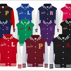 Personalised Kids Name & Initial Jacket, Custom Kids Varsity Jacket, Baseball Style Boys Girls School Jacket, Kids and Toddlers Sports Gifts