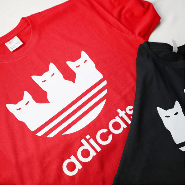 Adicats Funny Crewneck T Shirts, Cats Design Printed Shirts, Cats Lovers Unisex Tee, Cats Tshirt, Cat Mom Comfort Colors Shirt, Gift for Her