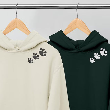 Embroidered Dog Hoodie, Personalised Pet Names and Ears on Sleeve Jumper, Dog Mom Hoodies, Birthday Presents, Dog Lovers Hooded Sweatshirts