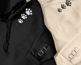 Embroidered Dog Hoodie, Personalised Pet Names and Ears on Sleeve Jumper, Dog Mom Hoodies, Birthday Presents, Dog Lovers Hooded Sweatshirts