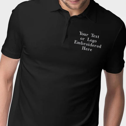 Custom Embroidered Polo Shirts, Personalized Text/Logo Polos, Your Text Polo Tees, Family Matching Tees, Unisex Shirt, Next Day Shipping UK