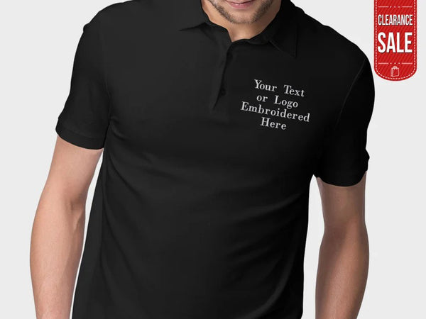 Custom Embroidered Polo Shirts, Personalized Text/Logo Polos, Your Text Polo Tees, Family Matching Tees, Unisex Shirt, Next Day Shipping UK