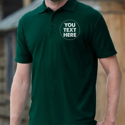 Custom Polo Shirts, Personalized Logo/Text Front Back Printed Polos, Company Logo Tees, Small Business Tops, Gift for Golfer, Clearance Sale