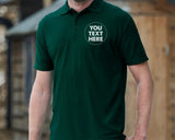 Custom Polo Shirts, Personalized Logo/Text Front Back Printed Polos, Company Logo Tees, Small Business Tops, Gift for Golfer, Clearance Sale