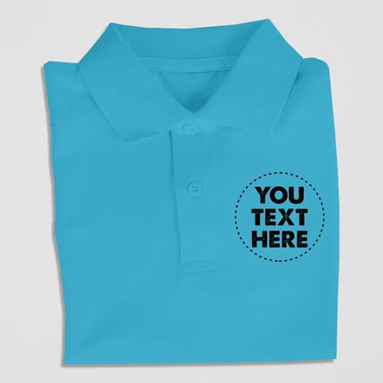Custom Polo Shirts, Personalized Logo/Text Front Back Printed Polos, Company Logo Tees, Small Business Tops, Gift for Golfer, Clearance Sale