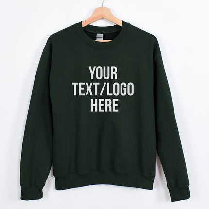 Custom Sweatshirt, Personalized Text/Logo Printed Sweater, Your Text Jumper, Family Matching Tops, Unisex Easyfit Jumper, Slogan Sweatshirts