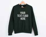 Custom Sweatshirt, Personalized Text/Logo Printed Sweater, Your Text Jumper, Family Matching Tops, Unisex Easyfit Jumper, Slogan Sweatshirts