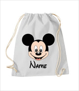 Personalised Kids Bags, Custom Name Printed Shoulder Bag, Micky Mouse Face Backpack With Name, Kids Back To School Gift, Swimming Sports Bag