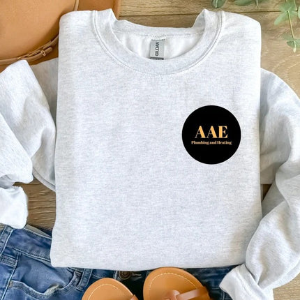 Custom Logo Sweatshirt, Personalized Design/Logo Printed Sweater, Customised Company Logo Jumper, Comfy Unisex Easyfit Jumpers, Gift for Him