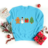 Christmas Gingerbread Cookies Sweatshirt, Xmas Family Matching Printed Sweater, Christmas Holidays Adults Kids Sizes Jumpers, Xmas Eve Gifts