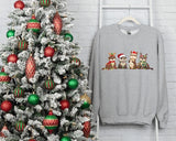 Christmas Sweatshirt, Otters Christmas Lights Printed Sweater, Merry Christmas Jumper, Otter Lover Christmas Gifts, Christmas Night Presents