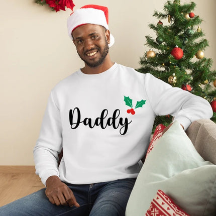 Personalised Family Christmas Sweaters, Custom Name Xmas Crewneck Sweatshirt, Mummy And Me Jumpers, Family Matching Outfits, Christmas Gift