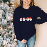 Retro Christmas Santa Sweatshirt, Cheerful Santa Merry Christmas Jumper, Santa Claus Printed Crewnecks, Xmas Unisex Sweater, Christmas Gifts