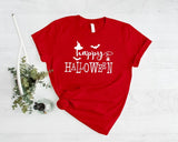 Happy Halloween T Shirt, Halloween Family Matching Printed Shirts, Vintage Halloween Comfy Adults Tee, Spooky Season Tee Top, Halloween Gift