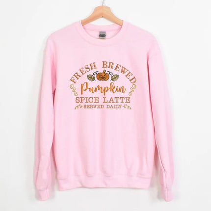 Pumpkin Spiced Latte Fall Sweatshirt, Vintage Halloween Pumpkin Sweatshirt