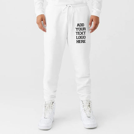Personalised Text Monogrammed Unisex Joggers, Custom Team Logo Printed Matching Trousers, Comfort Colors Couple Sweatpants, Gift for Partner