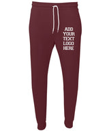 Personalised Text Monogrammed Unisex Joggers, Custom Team Logo Printed Matching Trousers, Comfort Colors Couple Sweatpants, Gift for Partner