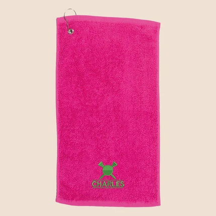 Personalised Embroidered Golf Towels, Custom Golf Monogram Sports Towel, Minimalist Towels Gift for Golf Lover, Birthday Golf Gifts for Dad