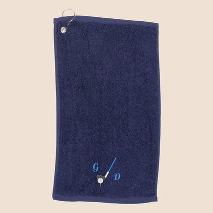 Personalised Embroidered Golf Towels, Custom Golf Monogram Sports Towel, Minimalist Towels Gift for Golf Lover, Birthday Golf Gifts for Dad
