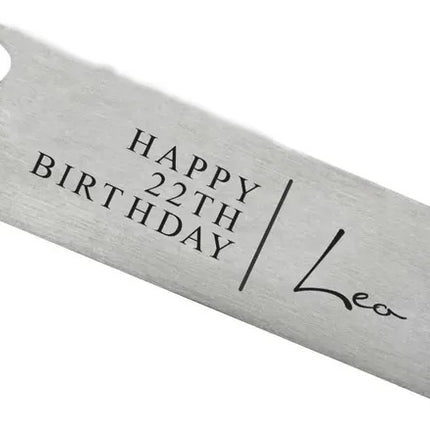 Personalised Birthday Date Bottle Opener, Custom Name Bottle Opener, Wedding Favor Bar Blade Bottle Opener, Birthday Gift, Wedding Essential