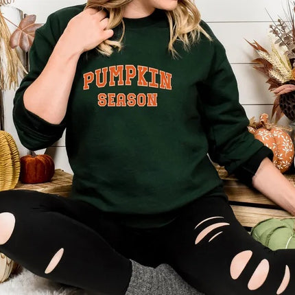 Retro Pumpkin Season Jumper, Fall Halloween Sweatshirt, Autumn Fall Men Woman Crewneck Sweaters, Thanksgiving Gifts For Her, Halloween Gifts