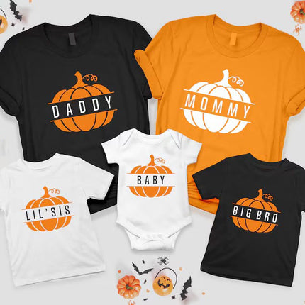 Custom Halloween Pumpkin T-Shirt, Personalised Name Halloween Printed Shirt, Vintage Fall Pumpkins Easy Fit Tees, Halloween Party Outfits
