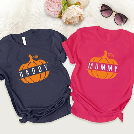 Custom Halloween Pumpkin T-Shirt, Personalised Name Halloween Printed Shirt, Vintage Fall Pumpkins Easy Fit Tees, Halloween Party Outfits