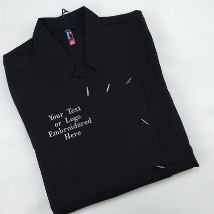 Custom Embroidered Beauty Tunic, personalised Logo with Text Tunics, Salon Uniform