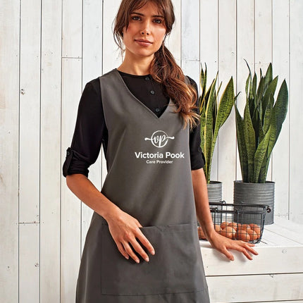 Personalised Tunics, Your Logo/Text Wrap Around Sleeveless Printing Tunic, Custom Hairdresser Makeup Artists Custom Uniform, Beauticians Top