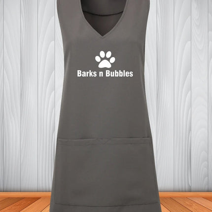 Personalised Tunics, Your Logo/Text Wrap Around Sleeveless Printing Tunic, Custom Hairdresser Makeup Artists Custom Uniform, Beauticians Top