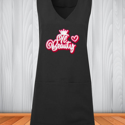 Personalised Tunics, Your Logo/Text Wrap Around Sleeveless Printing Tunic, Custom Hairdresser Makeup Artists Custom Uniform, Beauticians Top